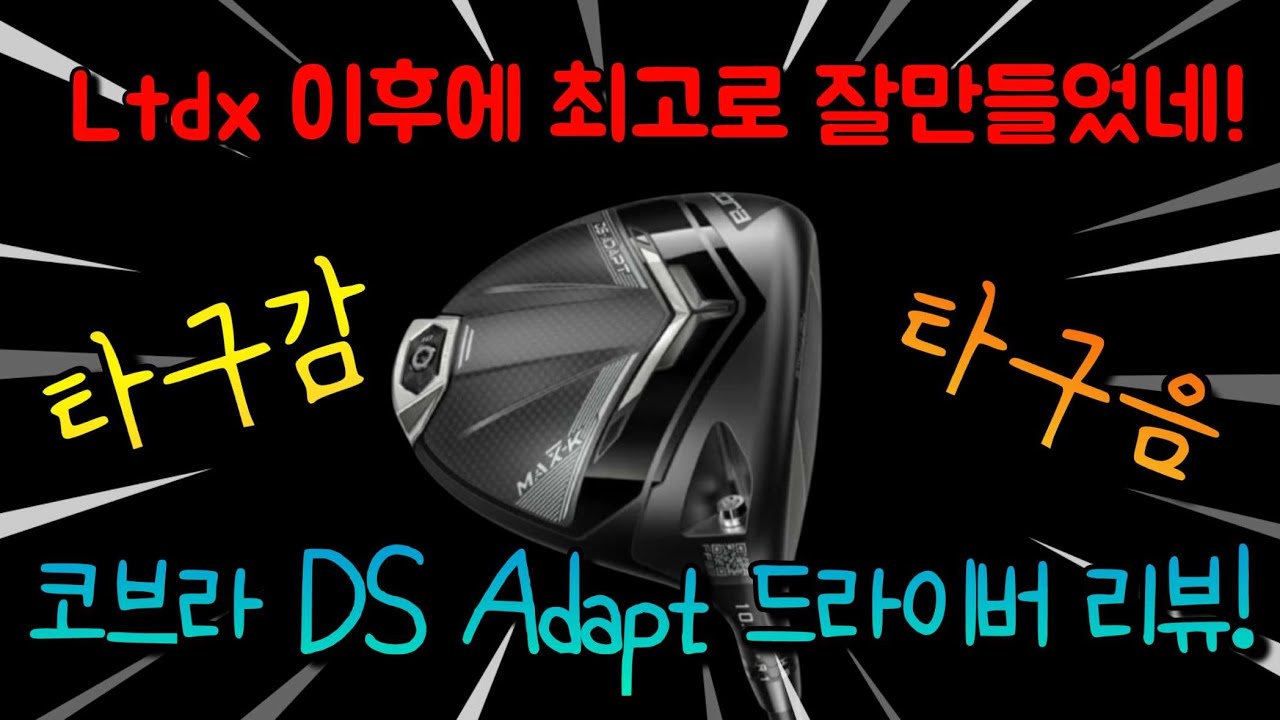 2025년 신형 코브라 DS Adapt Max K 드라이버 리뷰