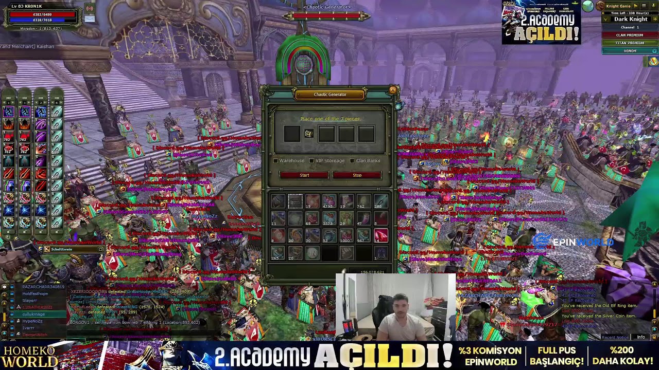 KR0N1K  HomekoWorld Pk - Farm #knightonline #hkw