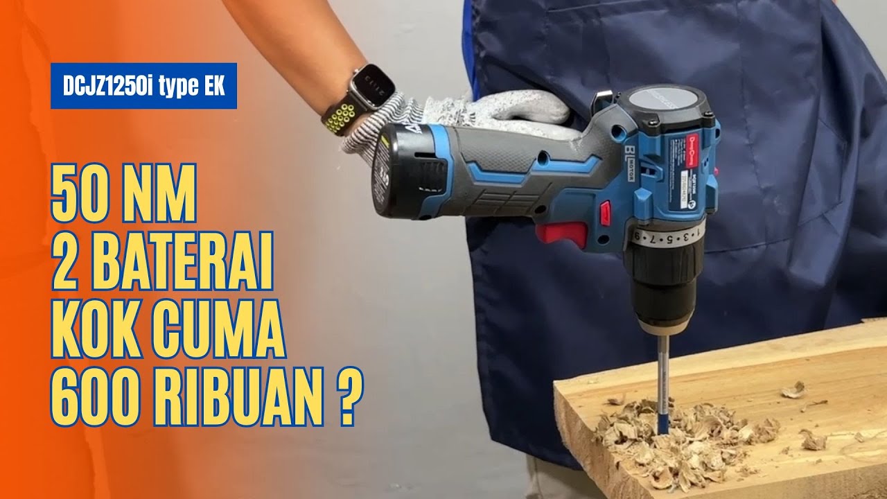 Siapa Juara Pertarungan Bor Cordless 12 Volt VS 20 Volt ? DongCheng DCJZ1250i VS DCJZ2040i
