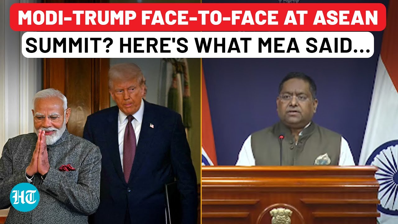 Will PM Modi Shake Hands With Trump? MEA's Big Reveal On ASEAN Summit Amid US-India Tariff War