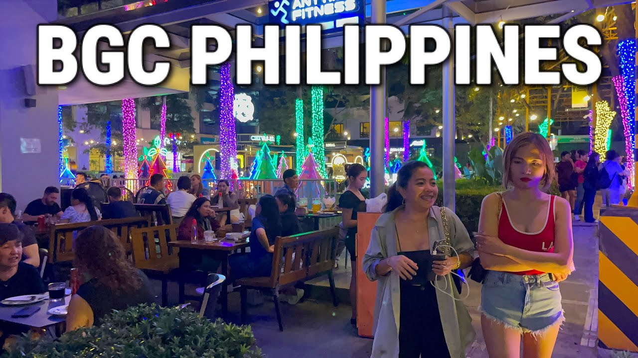 BGC PHILIPPINES Lively FRIDAY NIGHT | Weekend Tour - Uptown, Bonifacio High Street & Forbes Town