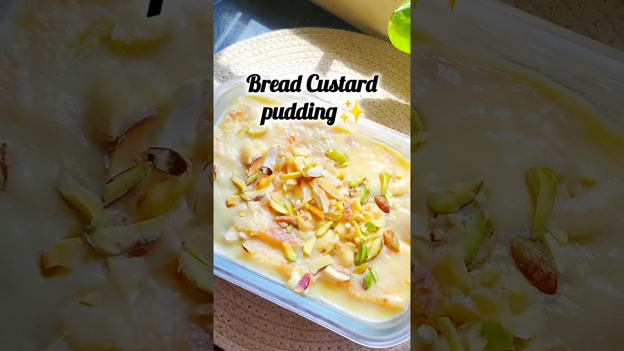Easy Bread Custard Pudding Recipe✨☀️ 