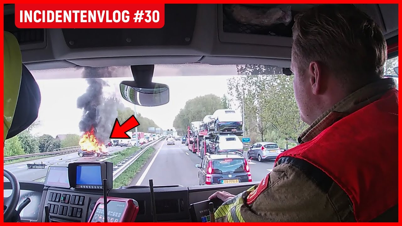 Motorongeval, persoon vermist, woonboot brand | Brandweervloggers Rick & Richard| Incidentenvlog #30