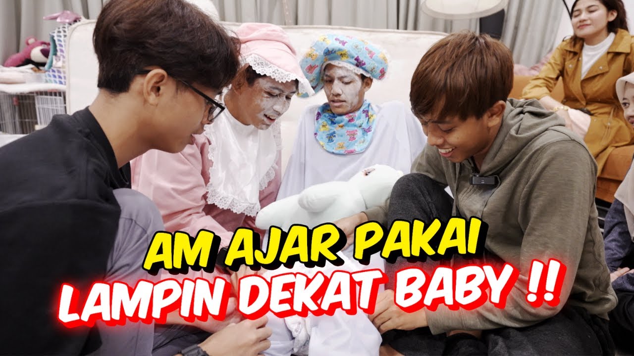 AM AJAR PAKAI LAMPIN DEKAT BABY !! - BABY MAKAN MAKANAN BAYI !