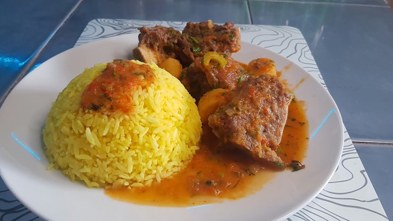 ESTOFADO DE COSTILLA DE RES Y ARROZ CON CURCUMA 🤤😋🥣