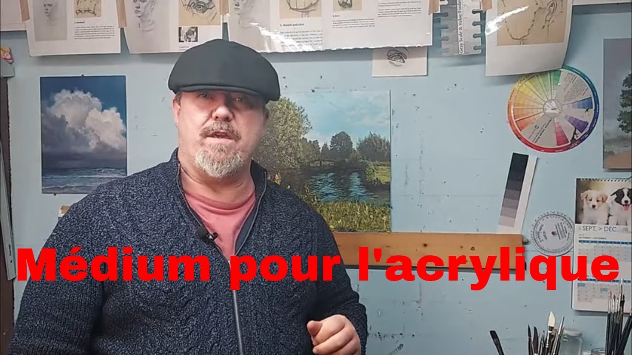 Q/R médium retardataire pour la peinture acrylique.