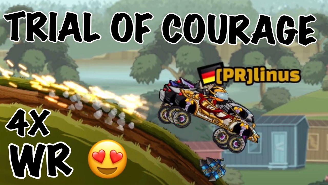 4-КРАТНЫЙ МИРОВОЙ РЕКОРД! 🤯 | Daily Race Trial of Courage | Hill Climb Racing 2