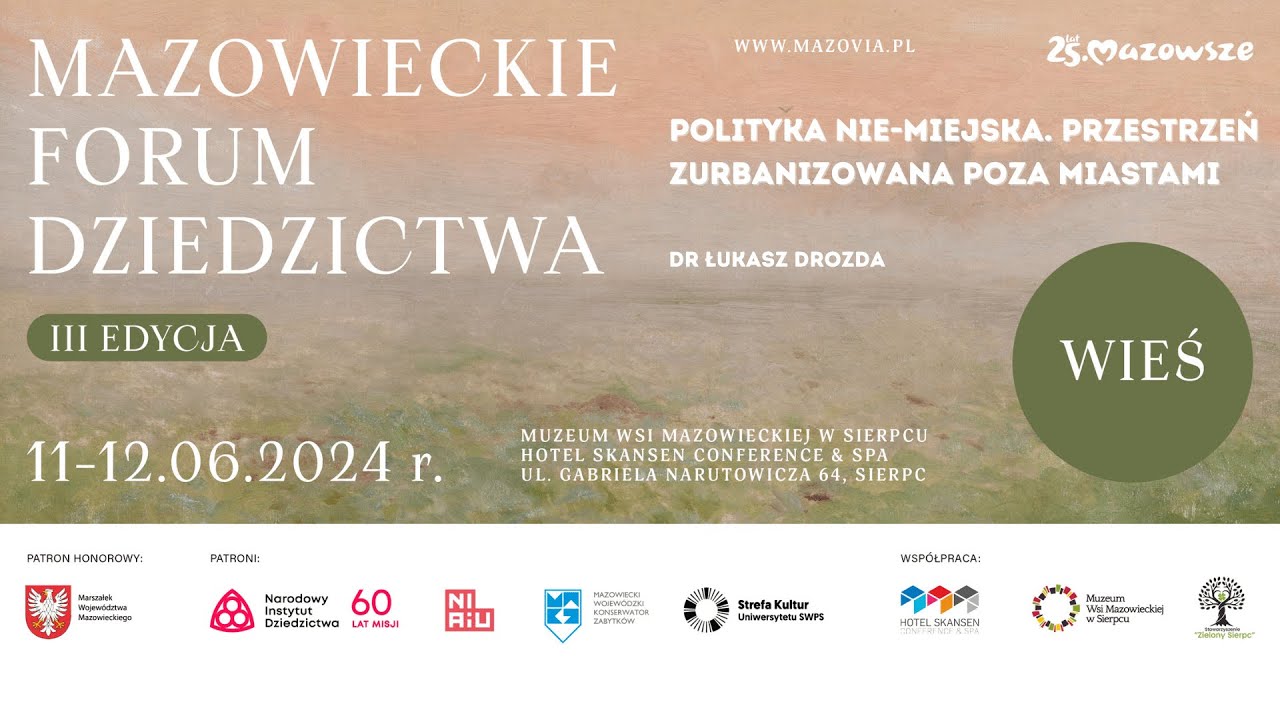Polityka nie-miejska. Przestrzeń zurbanizowana poza miastami – dr Łukasz Drozda