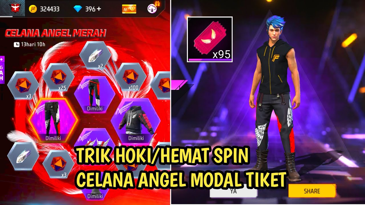 TRIK SPIN CELANA ANGEL MERAH 2025,MODAL TIKET NONTON DULU SEBELUM SPIN