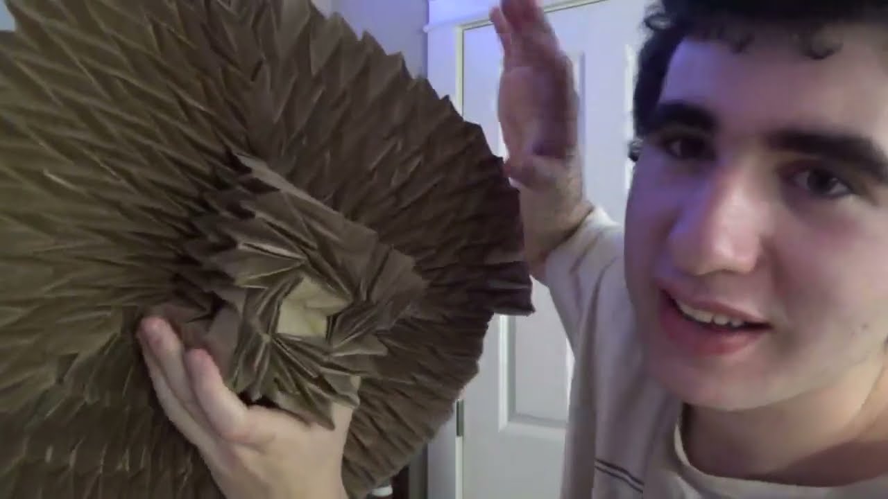DEMO and TIME LAPSE: Origami Flasher Hat Designed by Jeremy Shafer