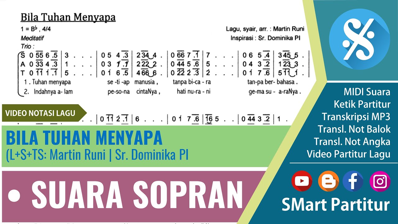 Bila Tuhan Menyapa Suara SOPRAN