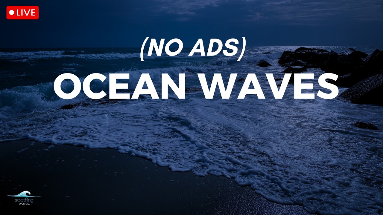 🔴 Ocean Waves for Deep Sleep | Ocean Sounds For Deep Sleeping With A Dark Screen And Rolling Waves