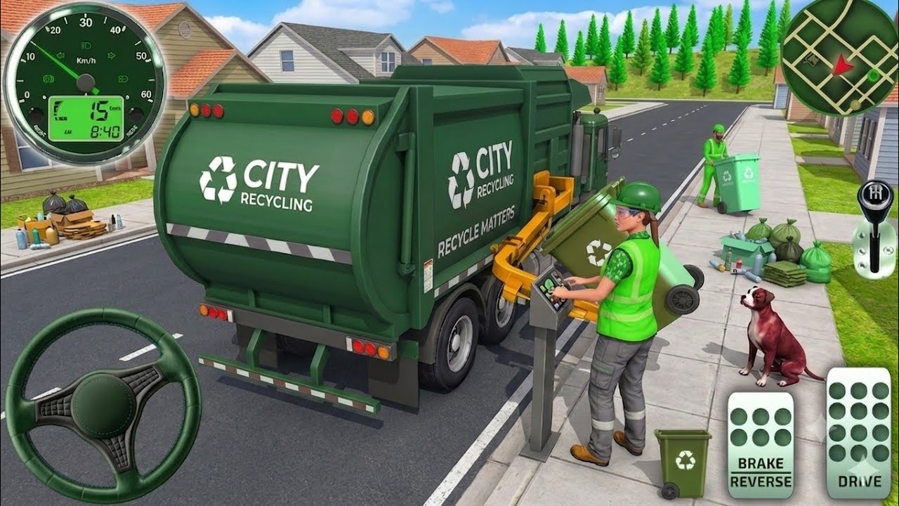 Garbage Truck Simulator 3D - Trash Truck Driver Games - Android GamePlay