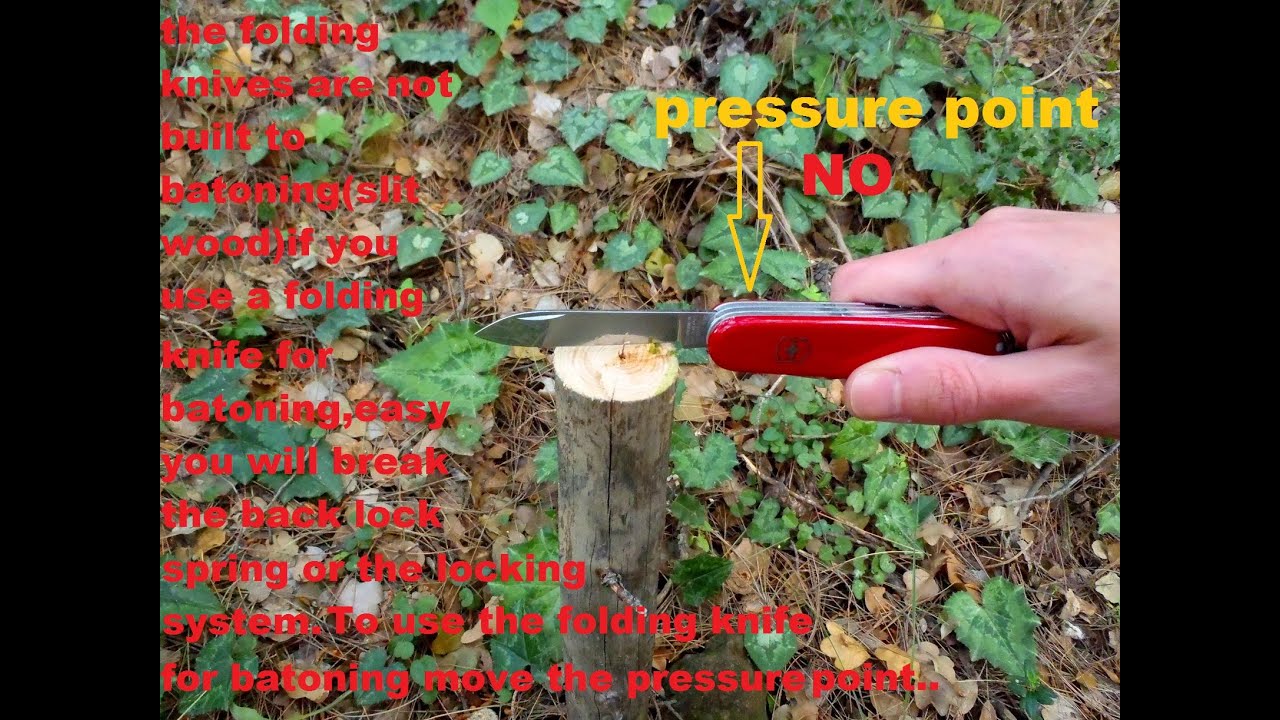 Victorinox survival -how to batoning(split wood)with a folding pocket knife(&Epsilon;&lambda;&lambda;&eta;&nu;&iota;&kappa;&omicron;&iota; &Upsilon;&pi;&omicron;&tau;&iota;&tau;&lambda;&omicron;&iota;).