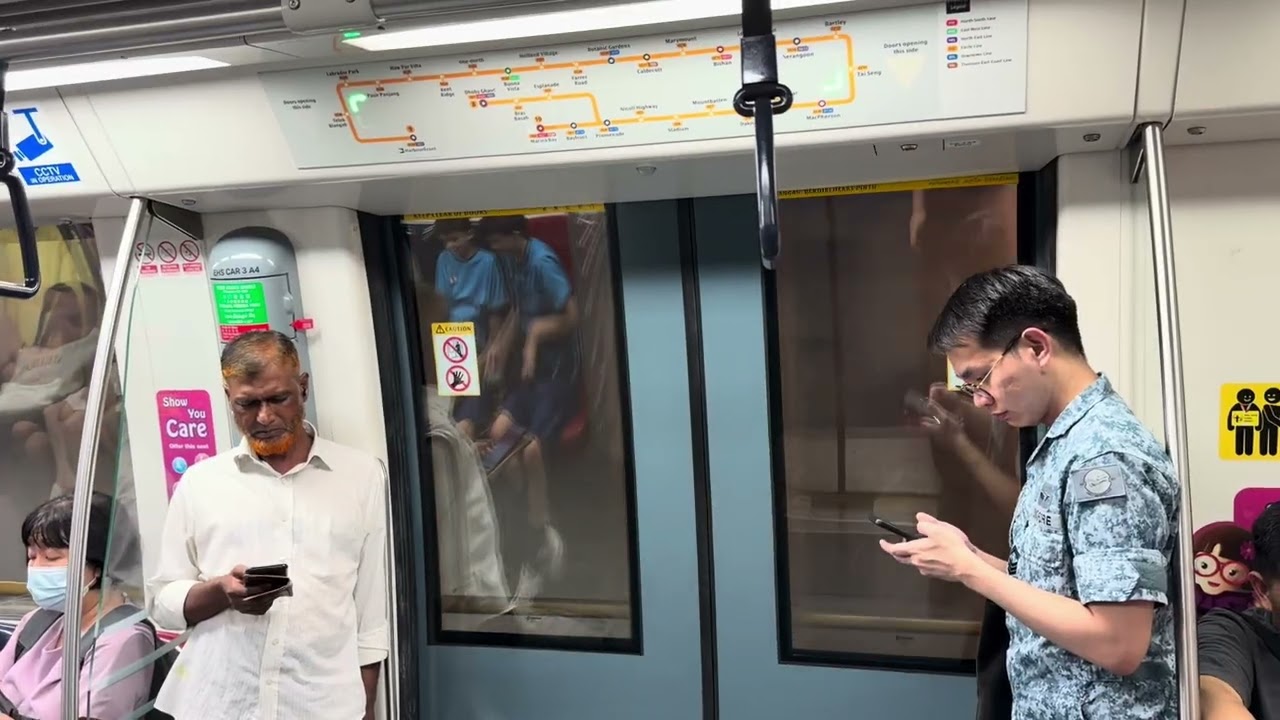 [PYL bound] SMRT Alstom Metropolis C830C (857): Serangoon to Paya Lebar. 