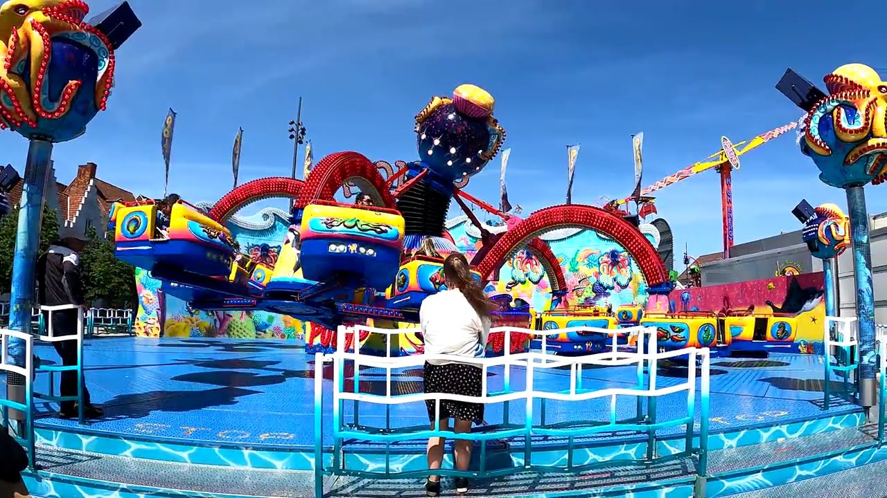 Kermis attracties Funfair fairgrounds 2023 4K