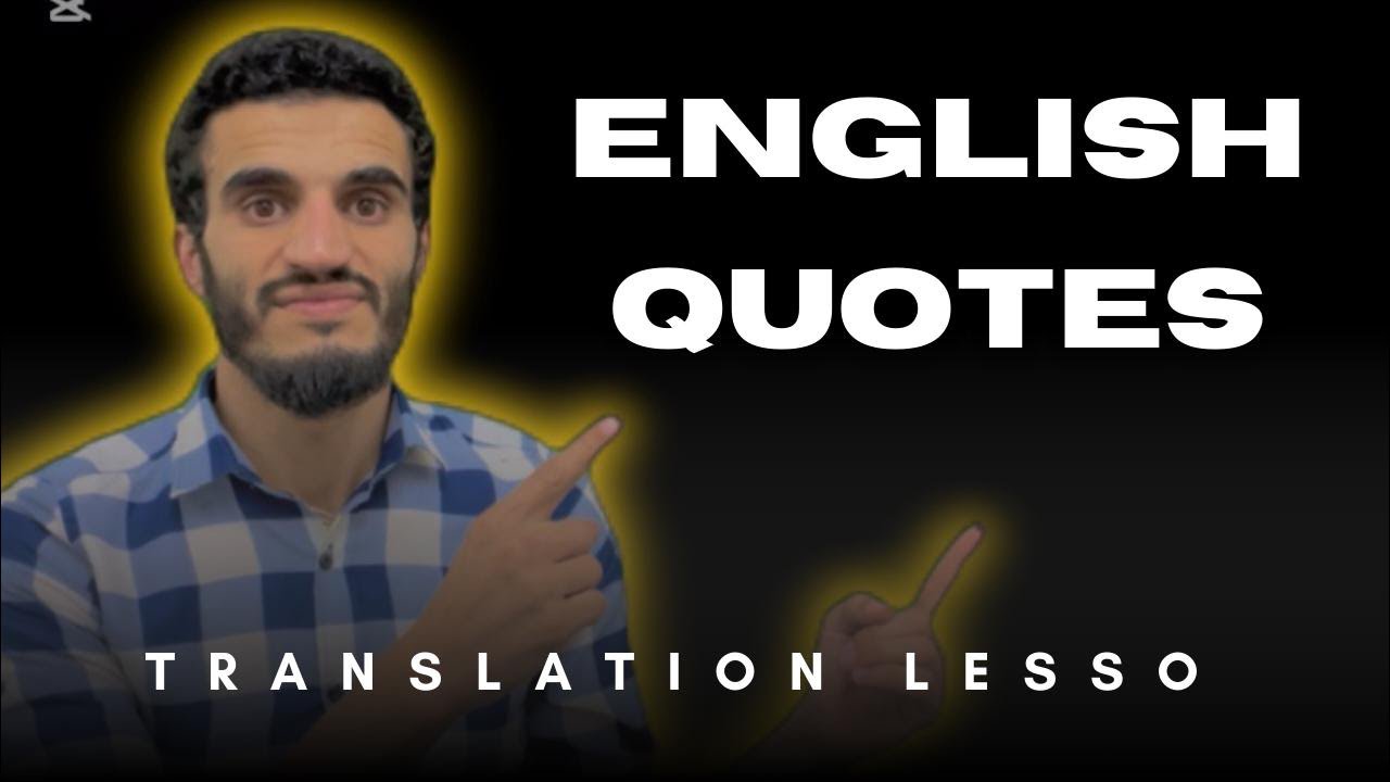 English with Harti is live! English Quotes: Translation Lesson