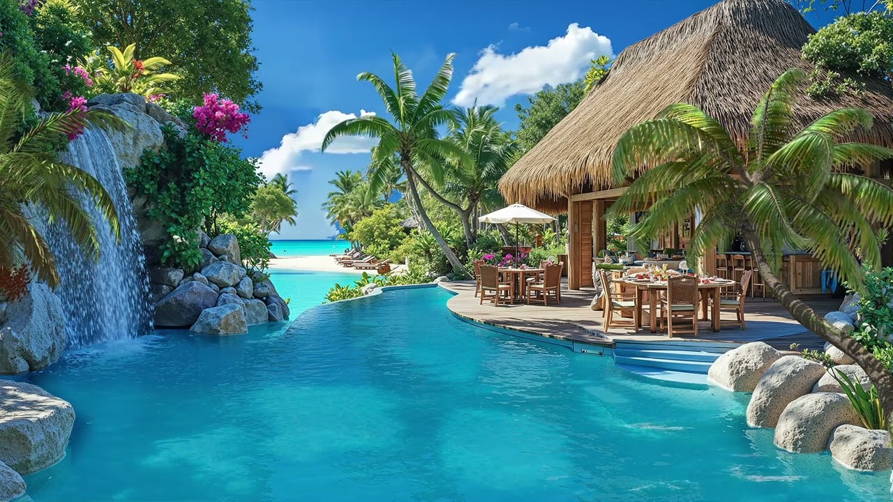 Oceanfront Luxury Resort Ambience | Chill Bossa Nova Music for Focus, Relaxation & Summer Mood