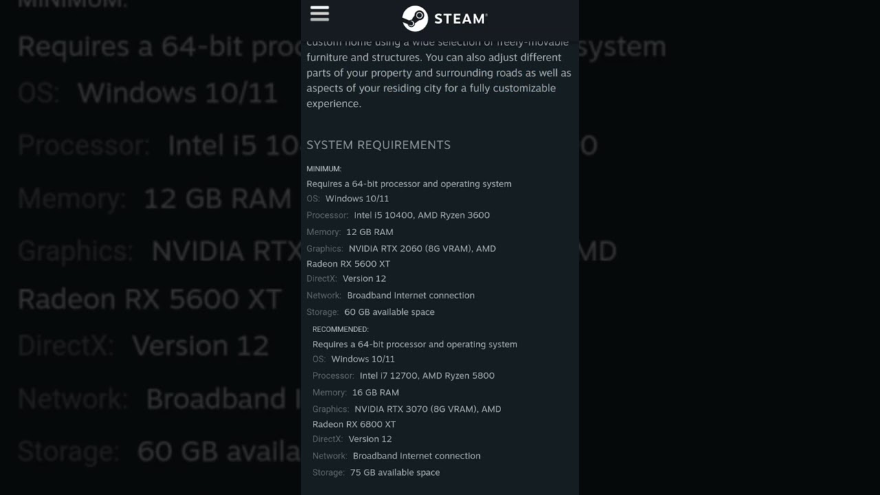 Official INZOI 🖥️⚙️SYSTEM REQUIREMENTS and Specs #steam #inzoi #zoiverse  #krafton