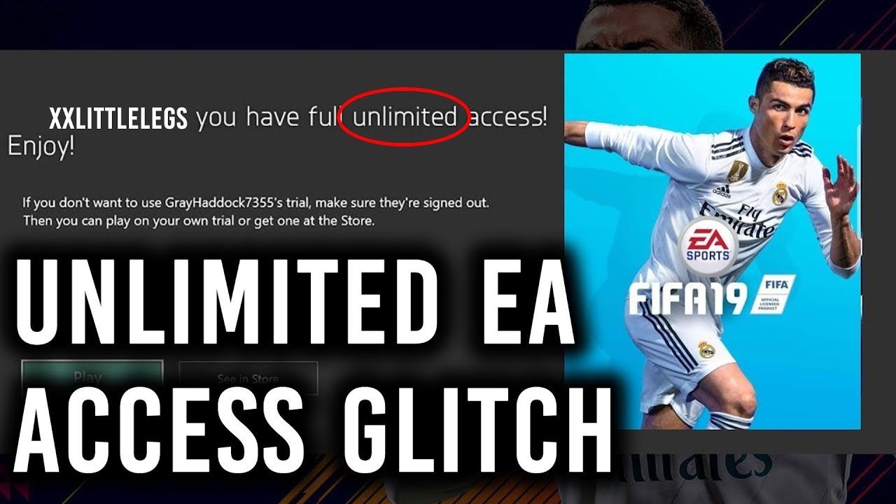 FIFA 19 UNLIMITED EA ACCESS GLITCH! 100% WORKING!