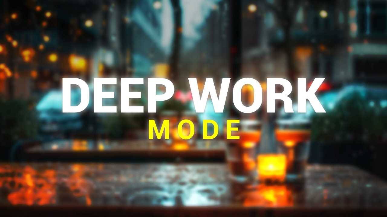 4K Rainy Cafe Ambience 🌧  12 Hours for Deep Work, Study & Creative Focus