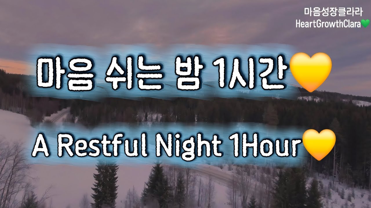 오늘을 내려놓는 따뜻한 겨울 밤 1시간💚 | Soft Music for Letting Go Tonight 1Hour💚