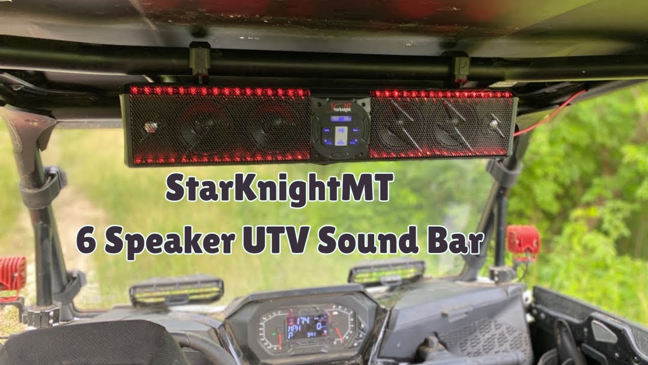 @StarknightMT  6 Speaker UTV Sound Bar Unboxing/install/test!