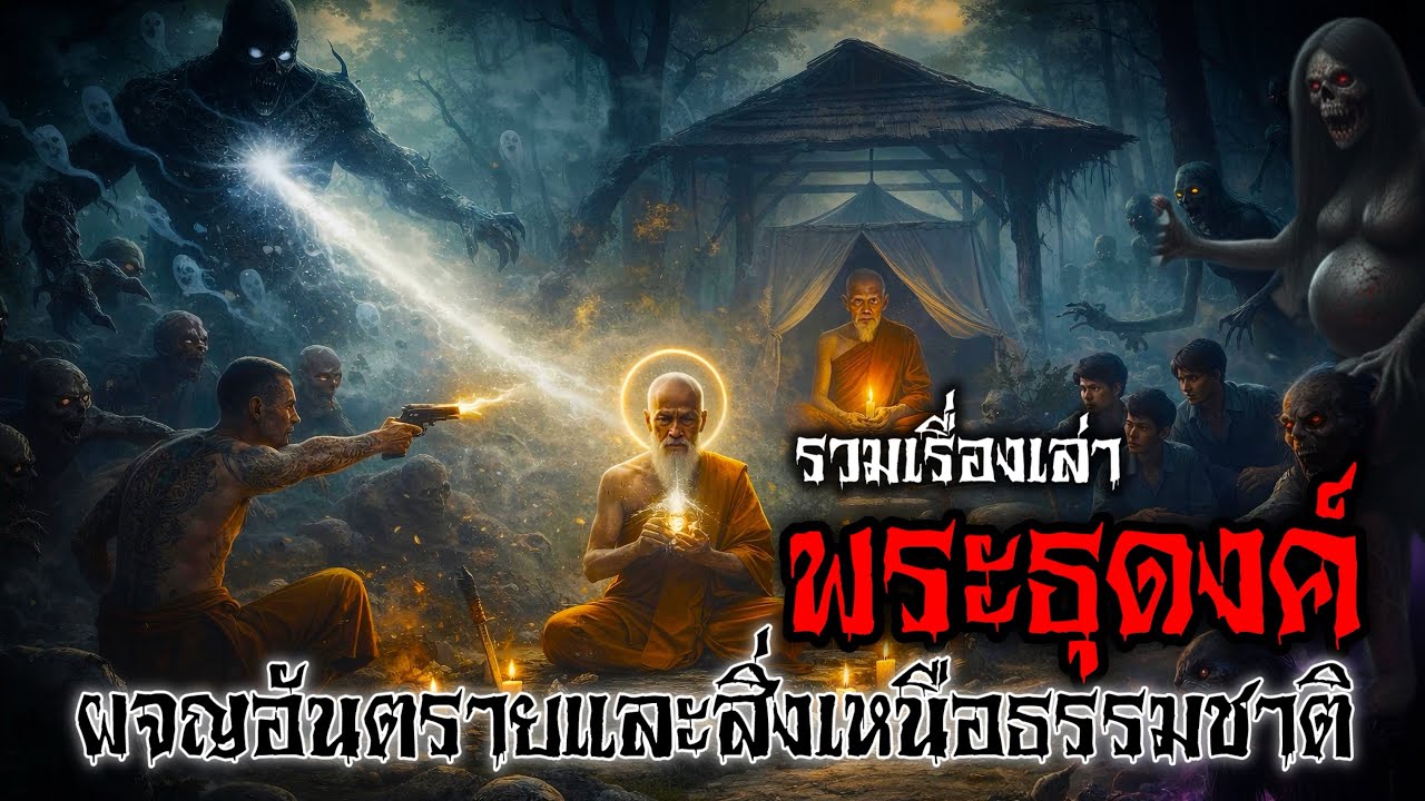 รวมเรื่องเล่า พระธุดงค์ ผจญอันตรายและสิ่งเหนือธรรมชาติ | เรื่องเล่าเขย่าปอด￼