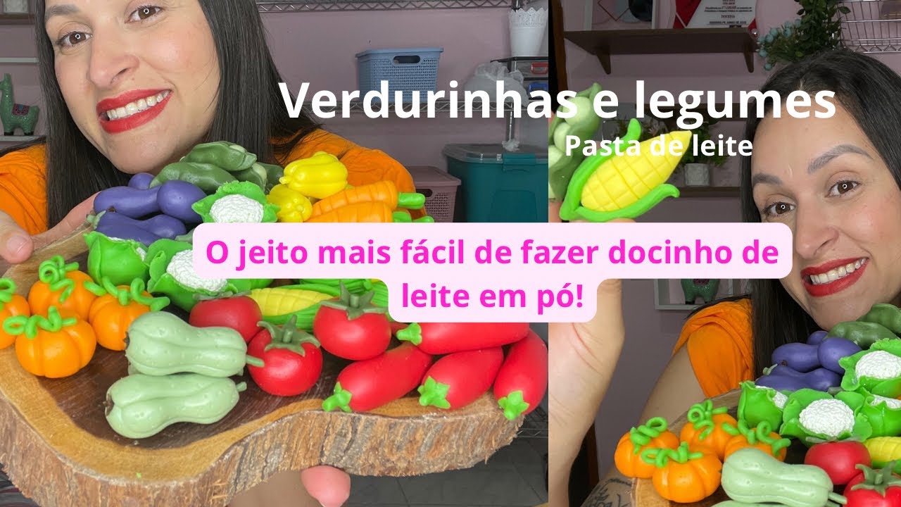Receita pasta de leite-VERDURINHAS e LEGUMES em PASTA DE LEITE - receita completa-faça e venda