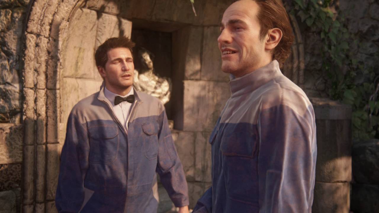 Uncharted 4: A Thief's End - Once A Thief: Sam & Nate Scout Rossi Estate, Sully Comms Chat Cutscene