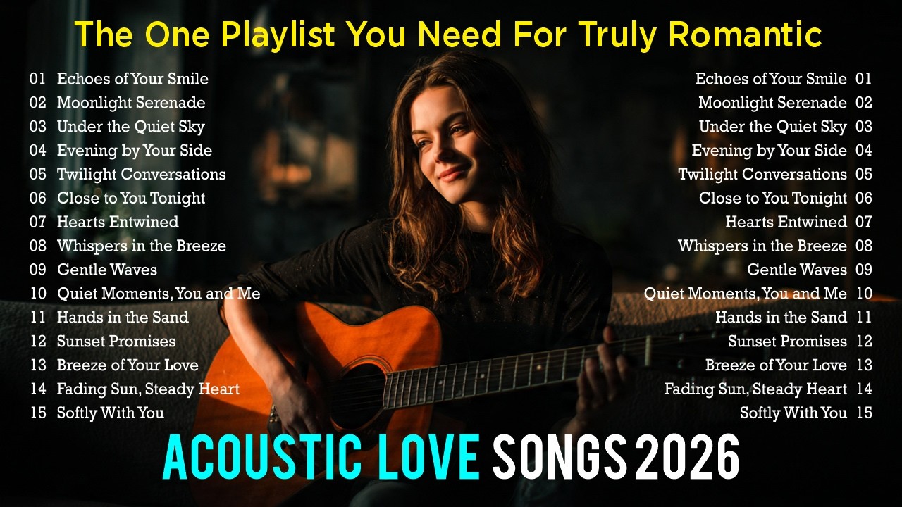 Acoustic Pop Ballads 🎶 The ULTIMATE Soft Cover Playlist 🎧 Study - Relax - Sleep (Full Album) 130226