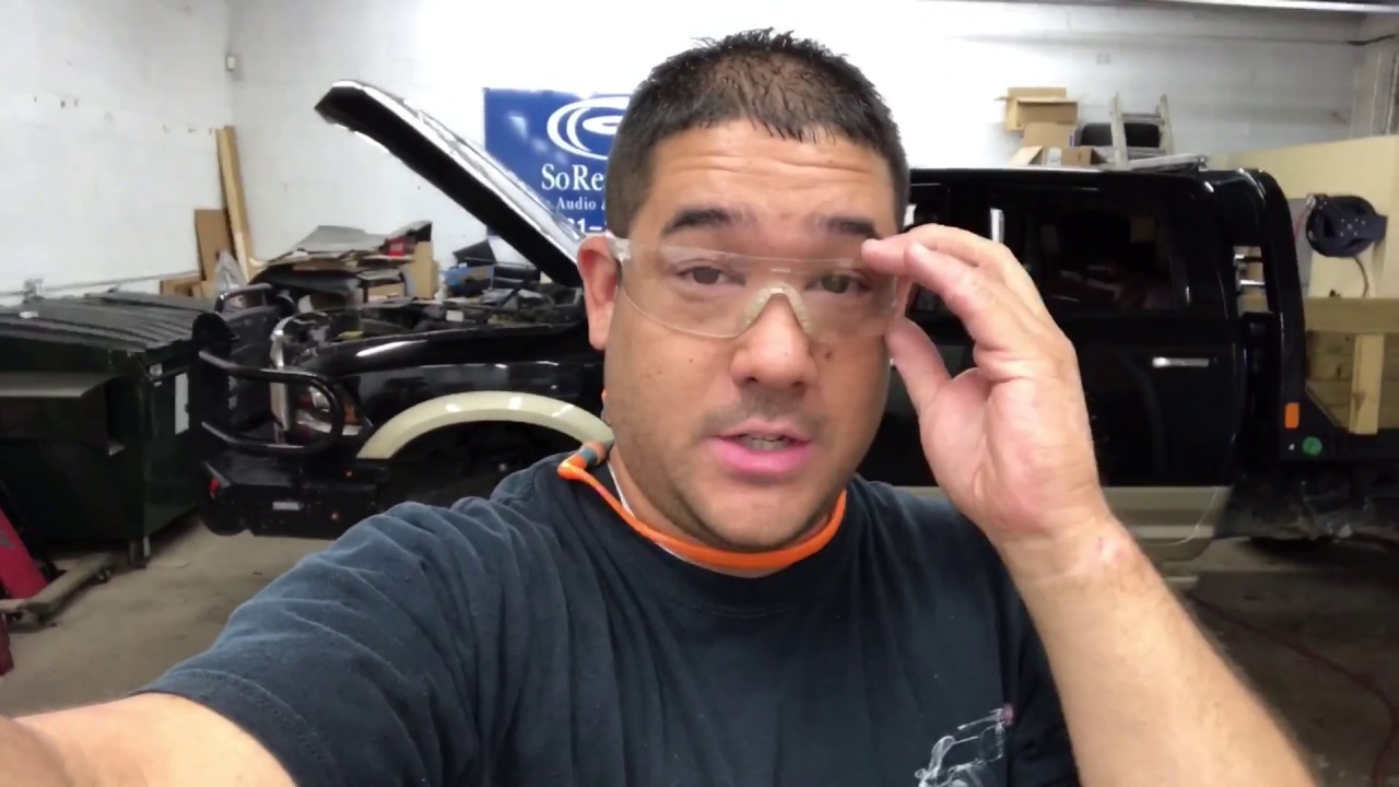 Audio Control ACM-1.300 Subwoofer amp hidden in dash of Ram 3500