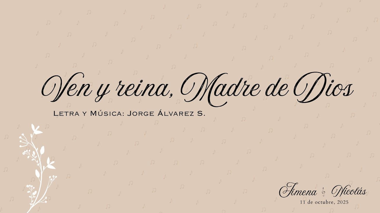 Ven y reina, Madre de Dios (Jorge Álvarez) – Tomás Mingardo | Vox Cordium