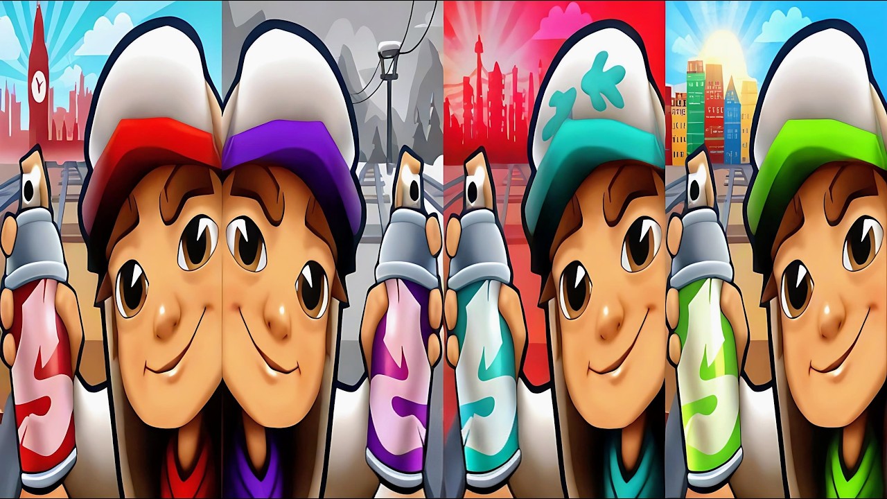 Subway Surfers : London Lucky Creatures 2026 🆚 Winter Xtreme 2026 🆚 Copenhagen 2025 🆚 Tokyo 2023 