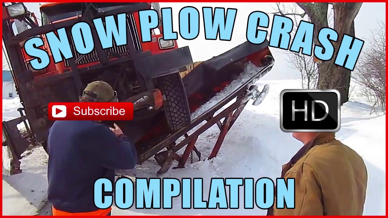 Snow Plow Crash Compilation - over 10 minutes