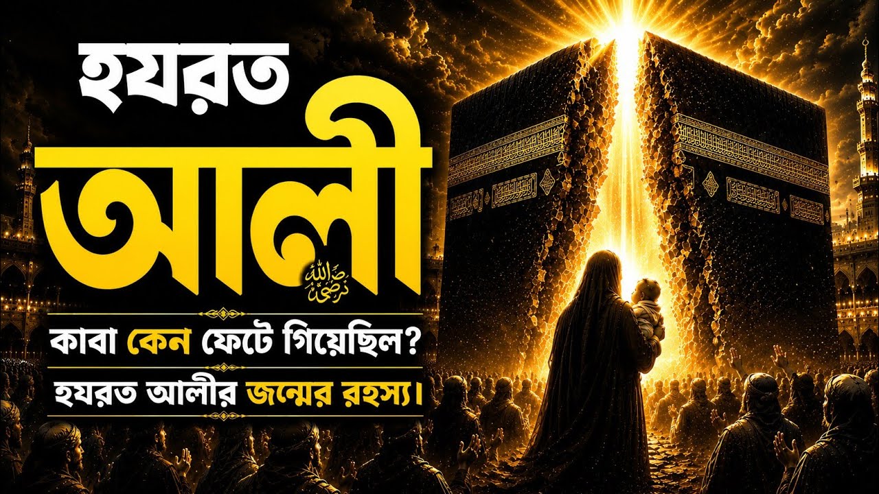 জন্মের পর কেন চোখ খোলেননি হযরত আলী | Birth Of Hazrat Ali in Kaaba | The Untold Story Of imam ali AS.