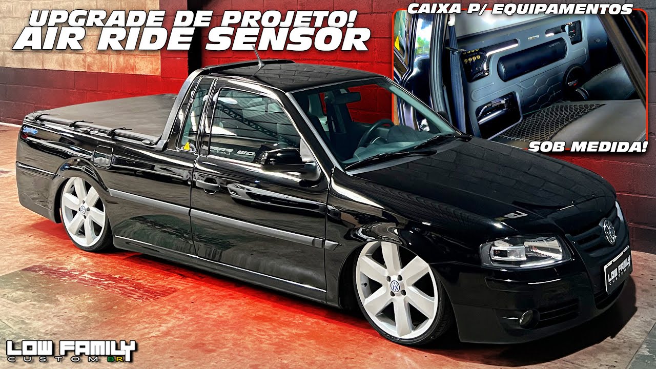 SAVEIRO G4 SUPER SURF GANHOU ATUALIZAÇÃO NO KIT DA SUSPENSÃO A AR E DENTRO DA CABINE!