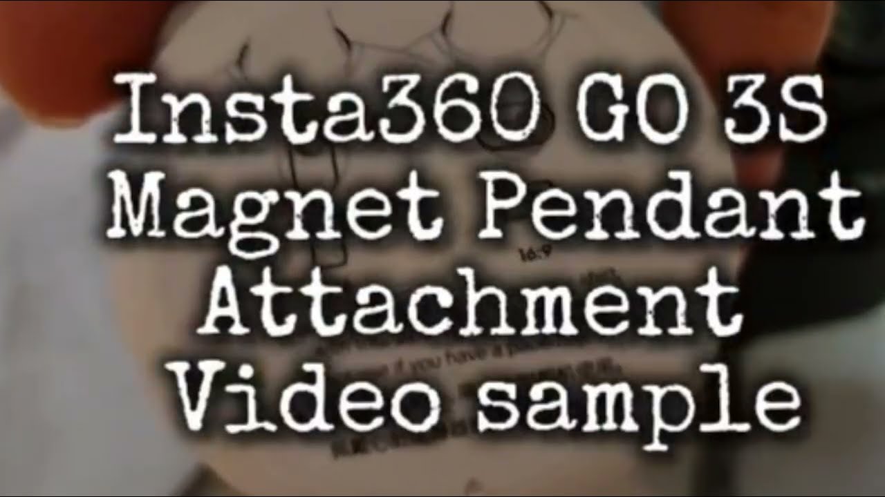 Экшн-камера Insta360 GO 3S 4K — видео снято с помощью магнитного подвесного крепления