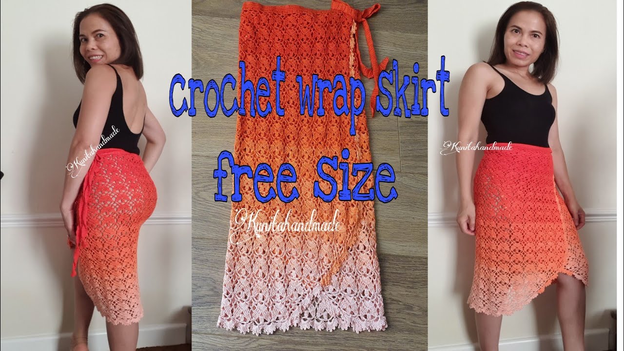 How to crochet wrap skirt, all size
