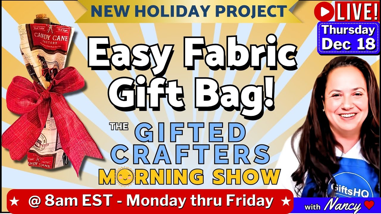 How to Sew a Fabric Bottle Gift Bag | Easy Holiday Sewing Project for Gifting ✨ GCMS 