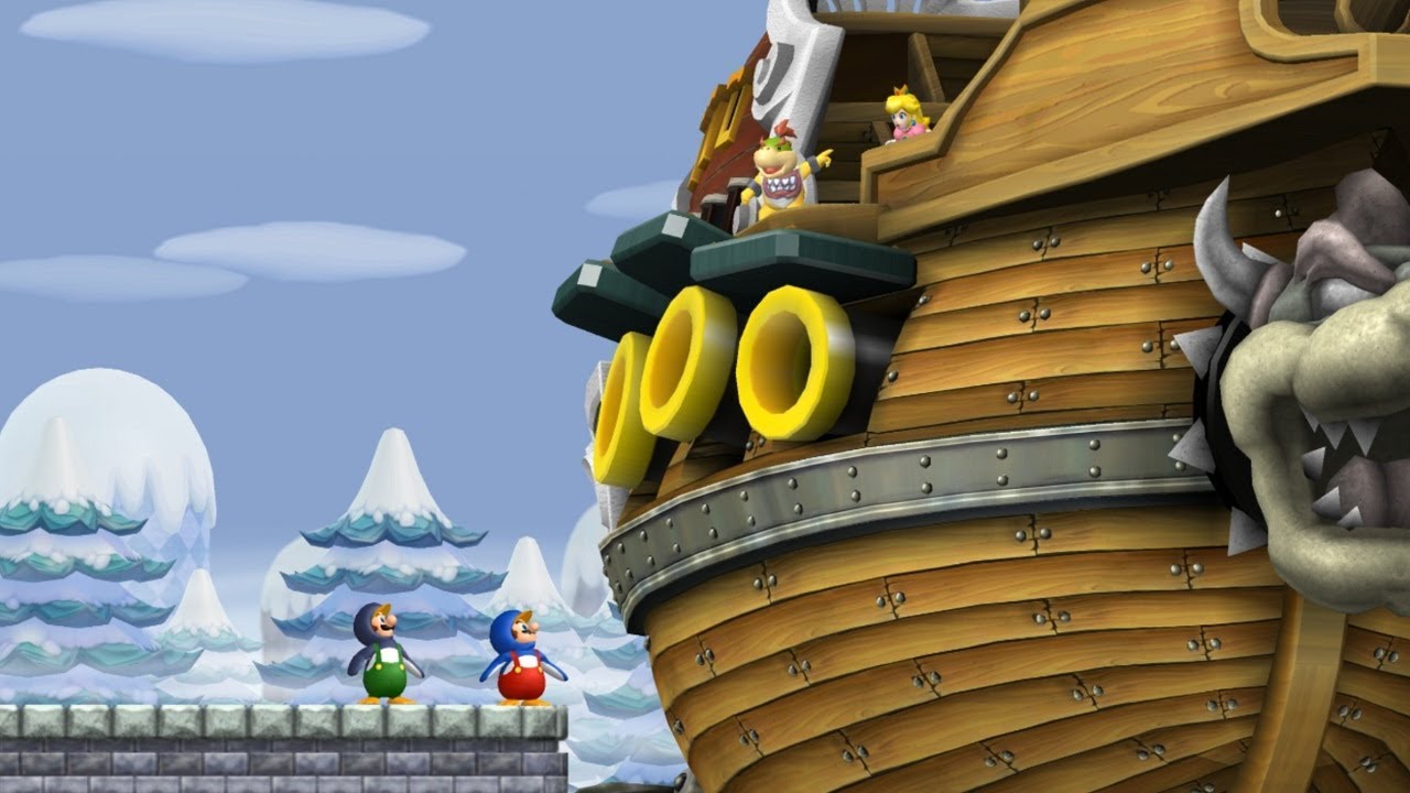 New Super Mario Bros Wii - All Castles (2 Players)