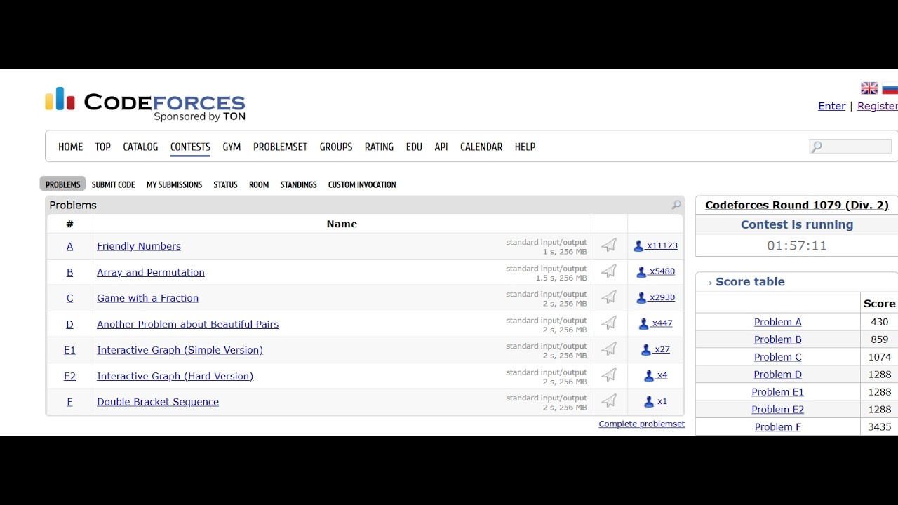 Codeforces Round 1079 (Div. 1+2)  || #codeforces #live