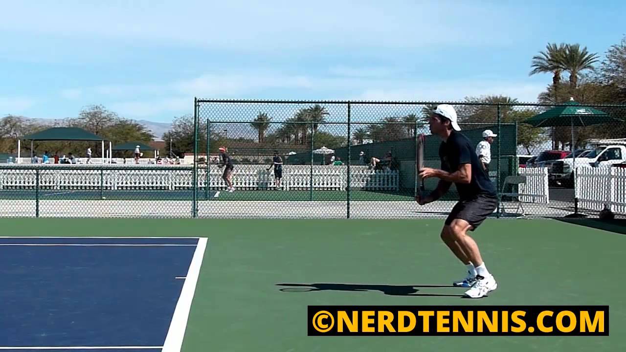 Tommy Hass Court Level Side Front View Slow Motion HD