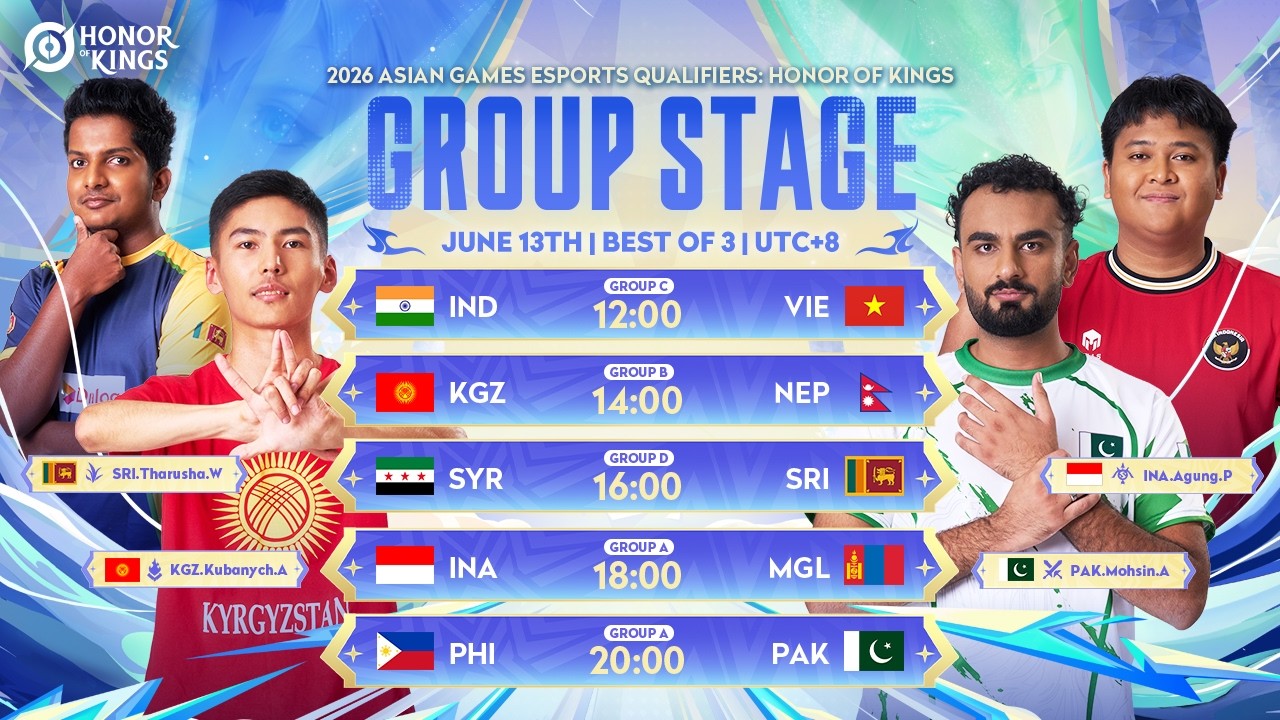 [EN] 2026 Asian Games Esports Qualifiers: Honor of Kings| Group Stage Day 1