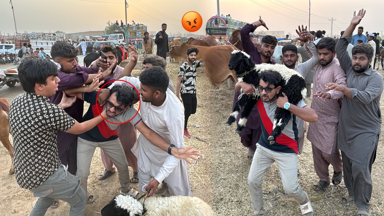 Bakra Mandi Me Larai Ho Gai 😡 Mamu Ko Bht Mara 😨