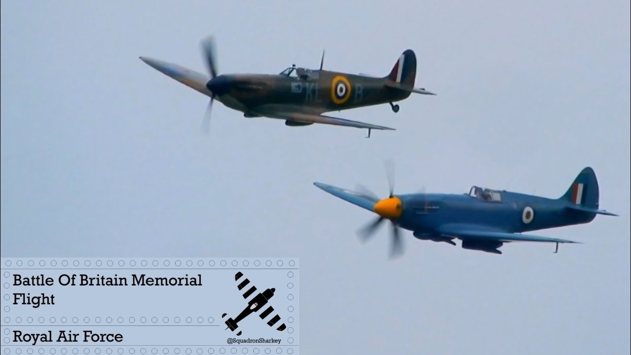 The greatest sounding Spitfire combo! BBMF Baby & Blue - P7350 & PM631 | 4K | Cosford Air Show 2025