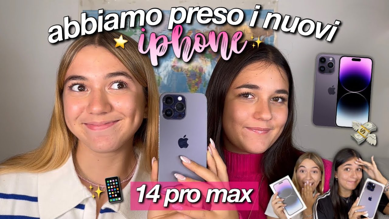 UNBOXING+WHAT'S ON OUR IPHONE 14 PRO MAX IOS 16📱💸// perchè cambiamo ogni anno telefono?