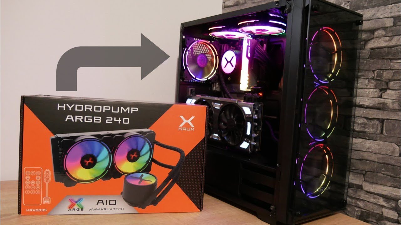 CHŁODZENIE WODNEEEE TANIOOOO - KRUX HYDROPUMP 240 aRGB