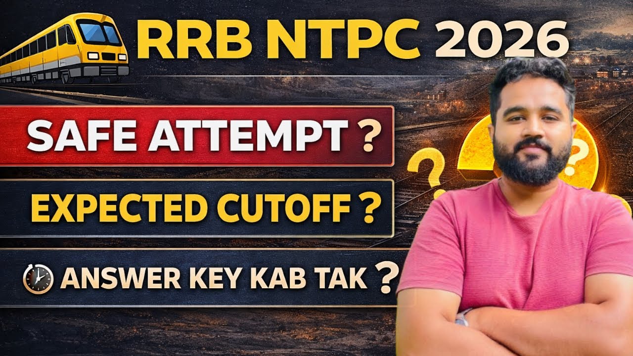 RRB NTPC 2026 SAFE ATTEMPT & EXPECTED CUTOFF FOR CBT-1?😨📈| #rrbntpc2026 