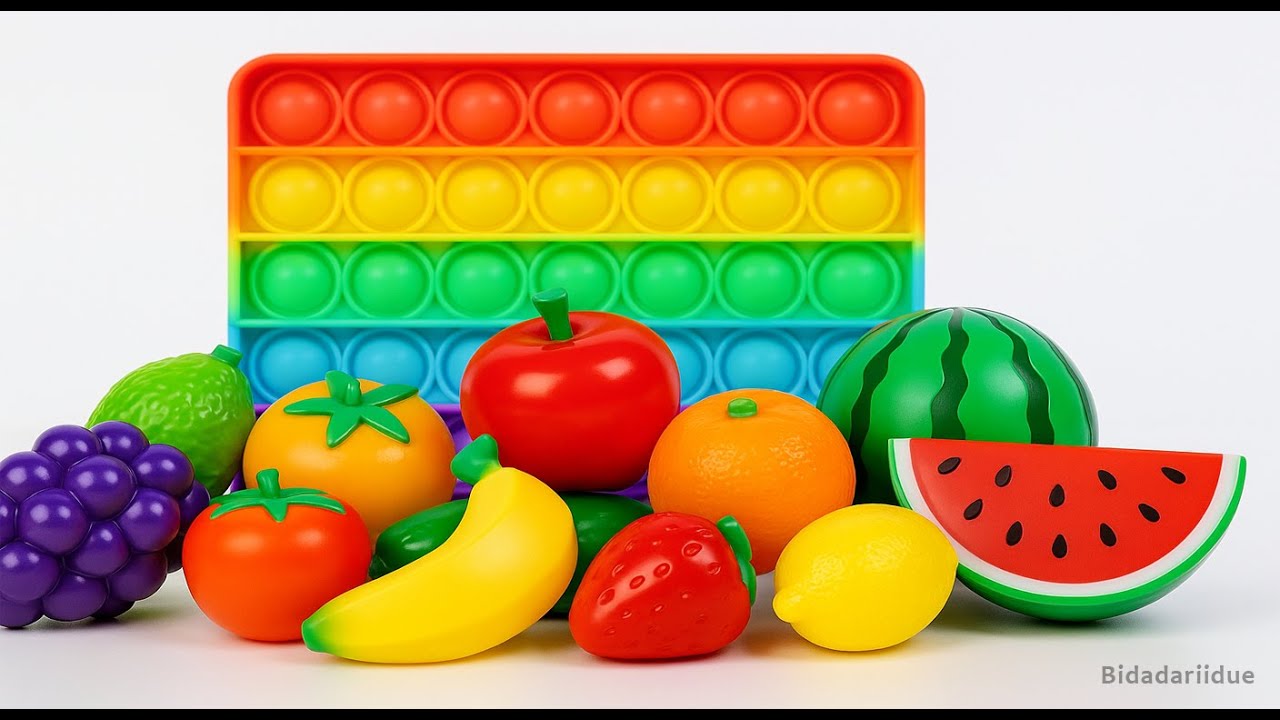 How to Cutting Plastic Fruit Vegetables, Popit | Satisfying Video Popit